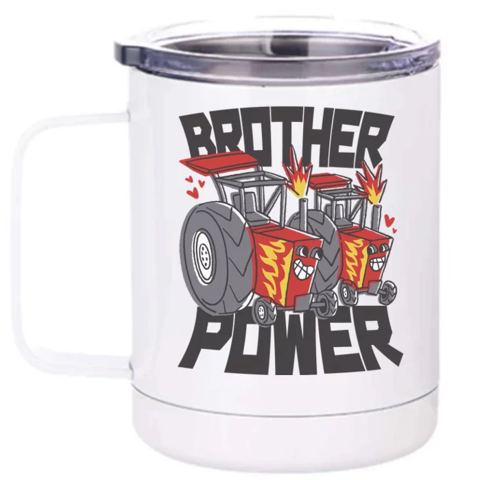 Brother Power Tractor Front & Back 12oz Stainless Steel Tumbler Cup