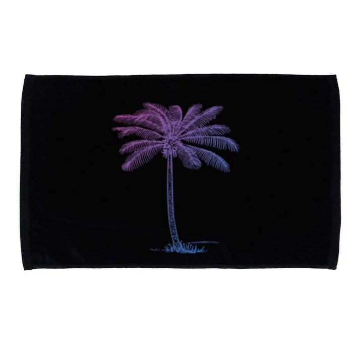 Beach Palm Tree Tropical Vacation Funny Gift Microfiber Hand Towel