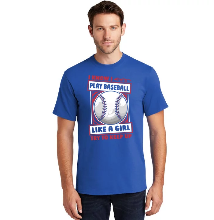 Baseballer Player Team Sport Gift Baseball Great Gift Tall T-Shirt