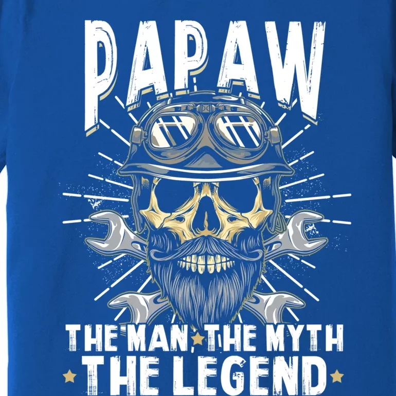 Biker Papaw The Myth Legend Motorcycle Gift Father Day Cute Gift Premium T-Shirt