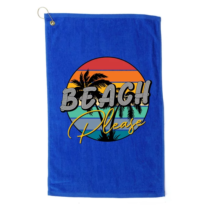 Beach Please Travel Tees Great Gift Platinum Collection Golf Towel