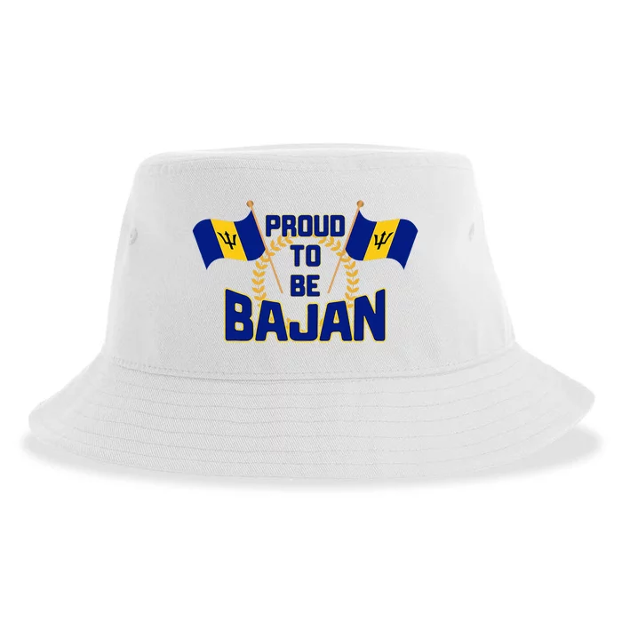 Barbados Proud To Be Bajan Sustainable Bucket Hat