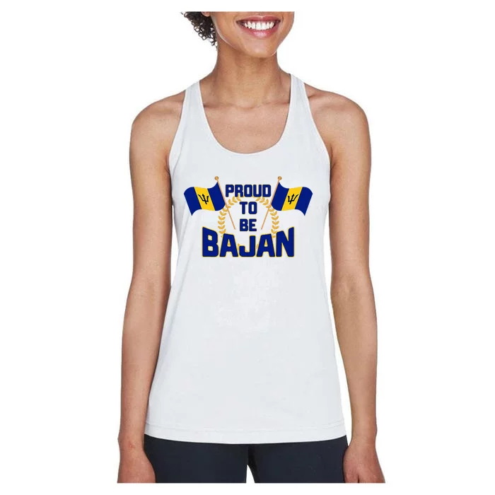 Barbados Proud To Be Bajan Women's Racerback Tank