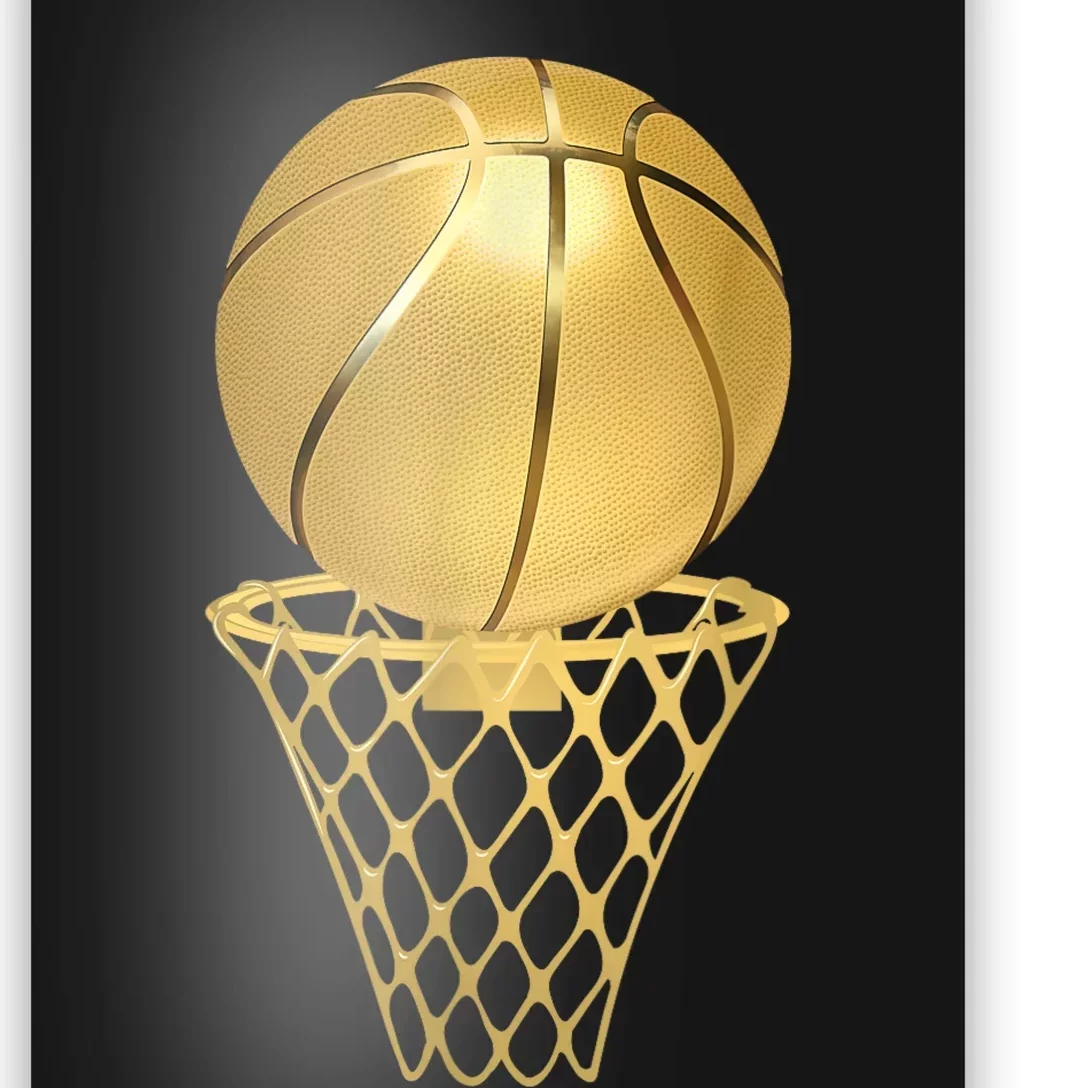 Basketball Player Trophy Game Coach Sports Lover Poster