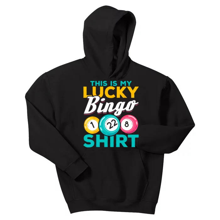 Bingo Player This Is My Lucky Bingo Funny Bingo Kids Hoodie