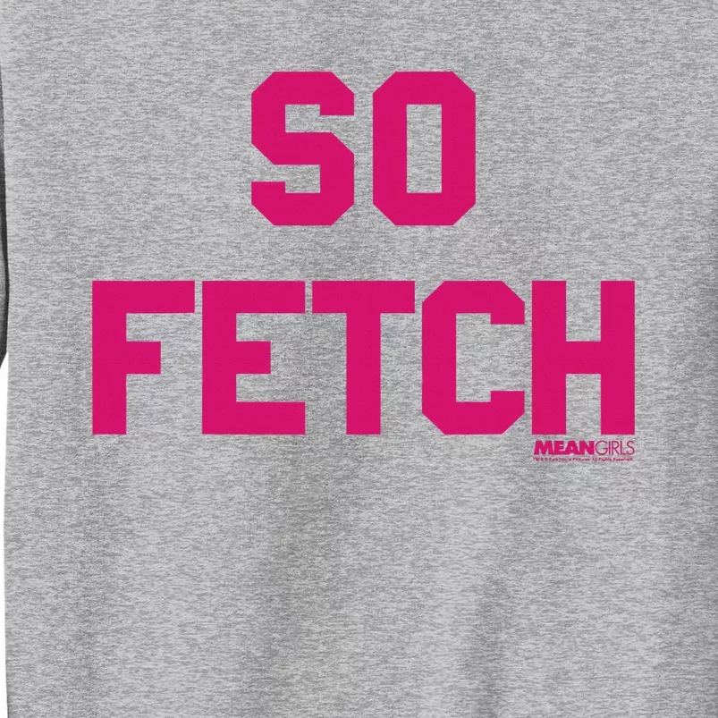 Bold Pink Text So Fetch Tall Sweatshirt