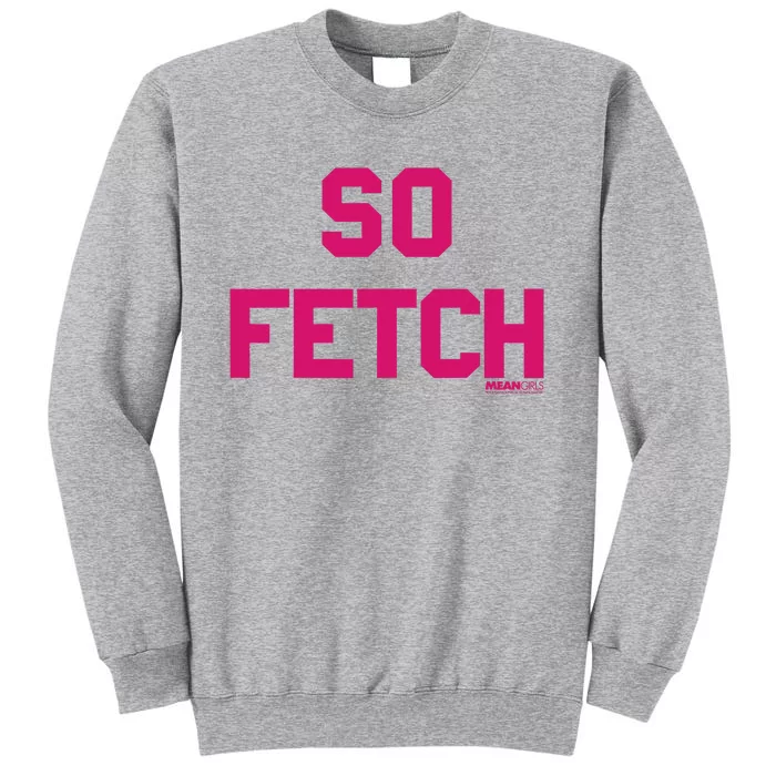 Bold Pink Text So Fetch Tall Sweatshirt