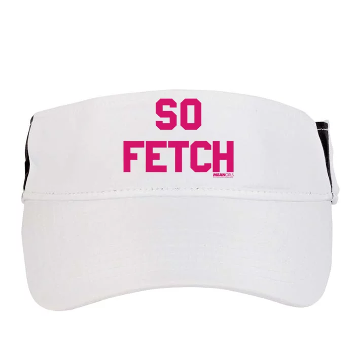 Bold Pink Text So Fetch Adult Drive Performance Visor