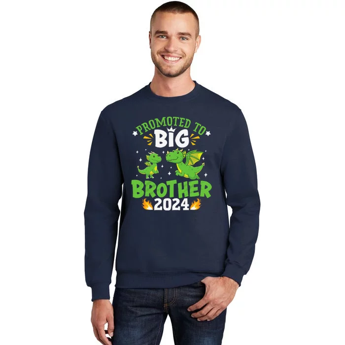 Boy Promoted To Big Brother 2024 Cute Dragons Sweatshirt