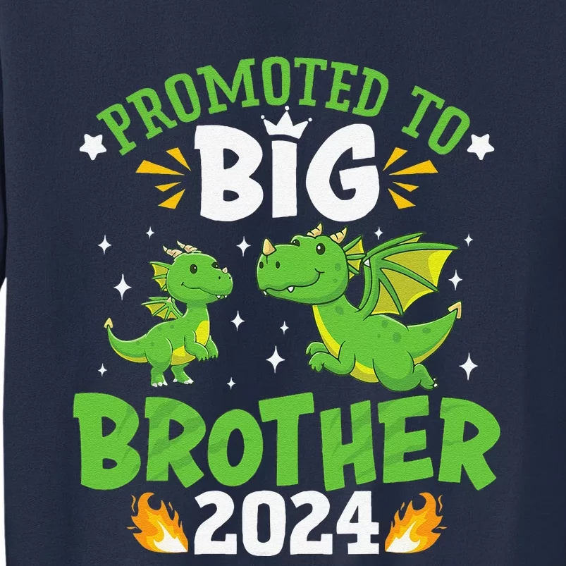 Boy Promoted To Big Brother 2024 Cute Dragons Sweatshirt