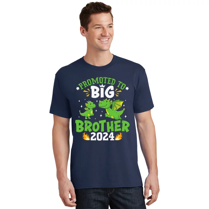 Boy Promoted To Big Brother 2024 Cute Dragons T-Shirt