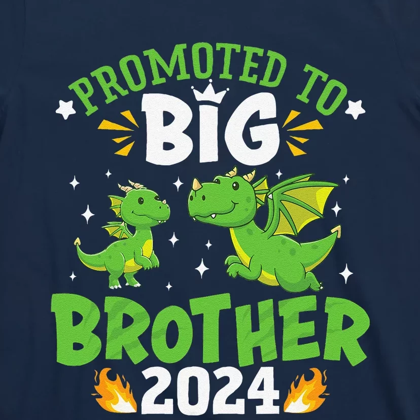 Boy Promoted To Big Brother 2024 Cute Dragons T-Shirt