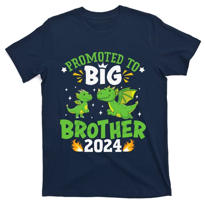 Boy Promoted To Big Brother 2024 Cute Dragons T-Shirt