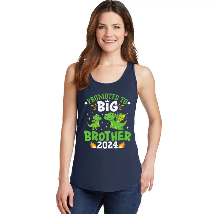 Boy Promoted To Big Brother 2024 Cute Dragons Ladies Essential Tank