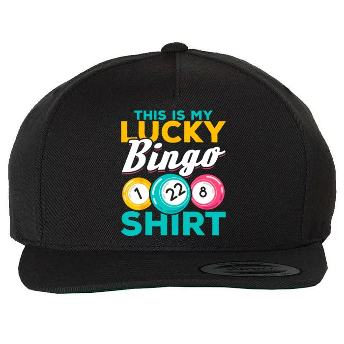 Bingo Player This Is My Lucky Bingo Funny Bingo Wool Snapback Cap