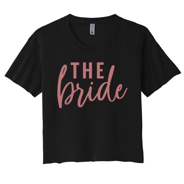 Bachelorette Party The Bride Women's Crop Top Tee