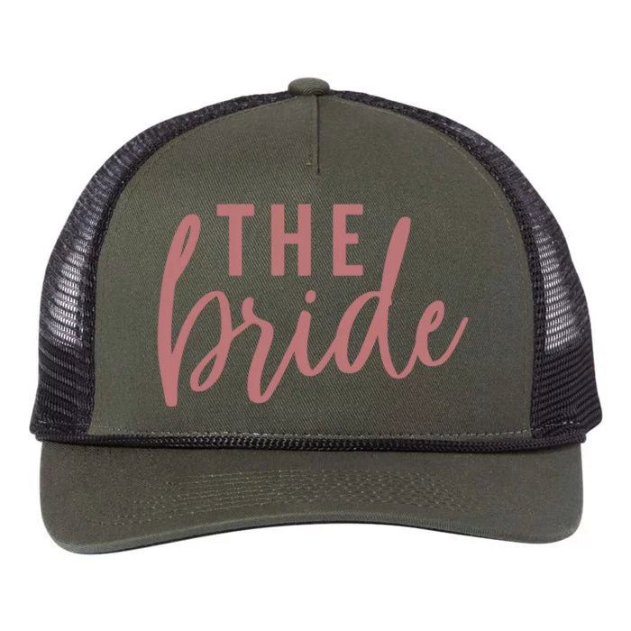 Bachelorette Party The Bride Retro Rope Trucker Hat Cap