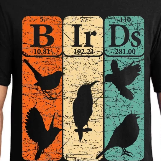 Birds Periodic Table Elements Birdwatching Ornithology Pajama Set