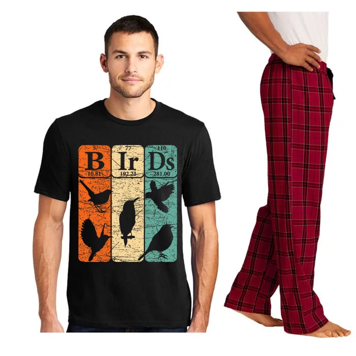 Birds Periodic Table Elements Birdwatching Ornithology Pajama Set