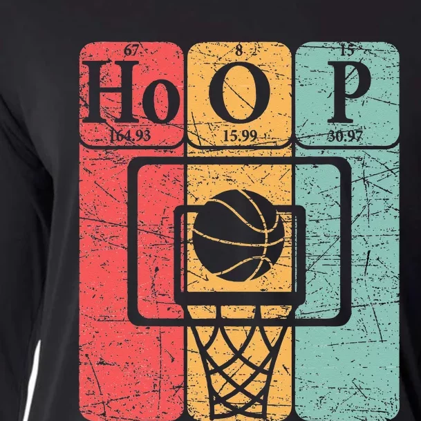 Basketball Periodic Table Elements Science Nerd Basketballer Cooling Performance Long Sleeve Crew