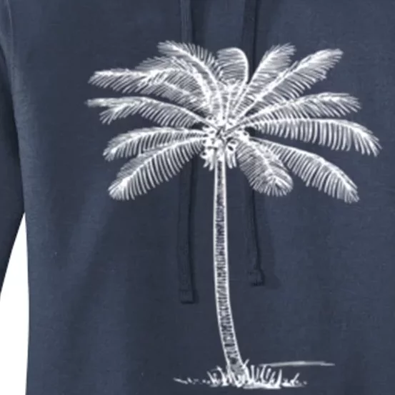 Beach Palm Tree Tropical Vacation Gift Women's Pullover Hoodie