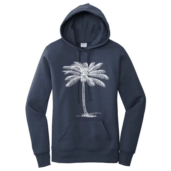 Beach Palm Tree Tropical Vacation Gift Women's Pullover Hoodie