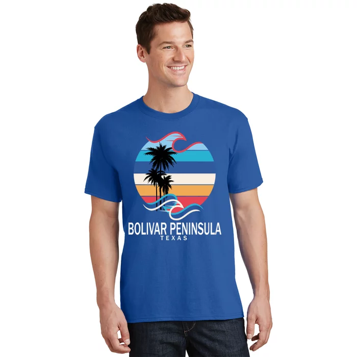 Bolivar Peninsula Texas Beach Surfing Gift T-Shirt