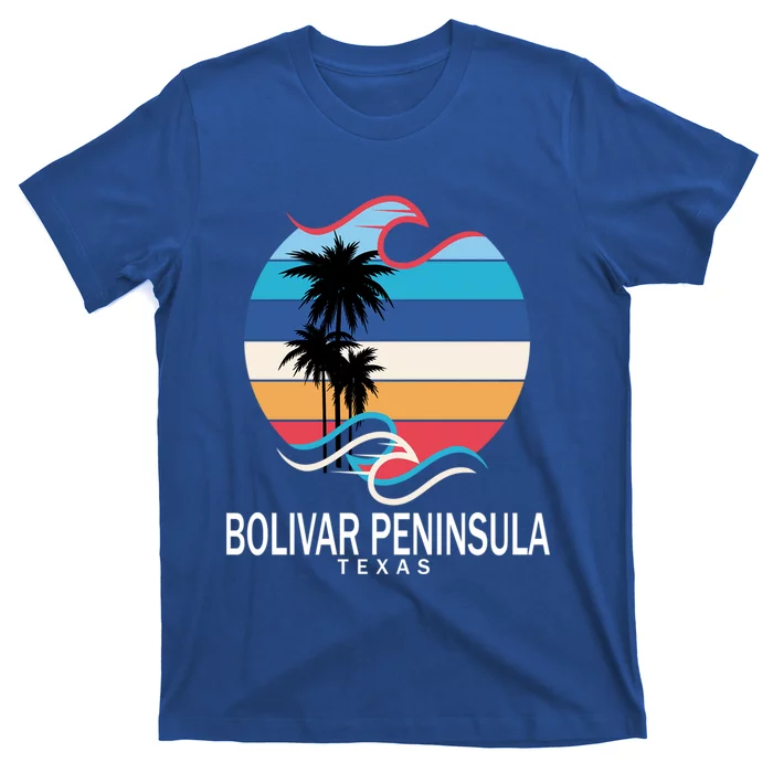 Bolivar Peninsula Texas Beach Surfing Gift T-Shirt