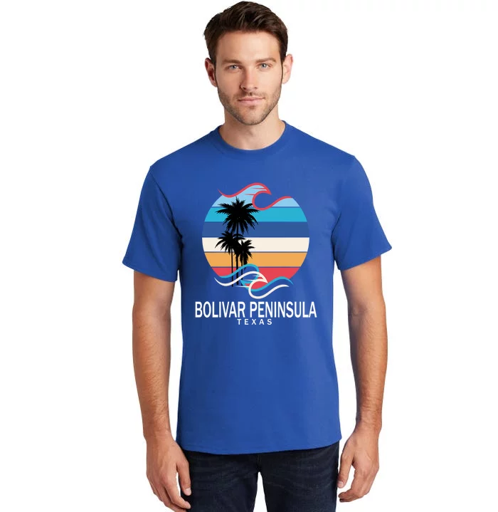 Bolivar Peninsula Texas Beach Surfing Gift Tall T-Shirt