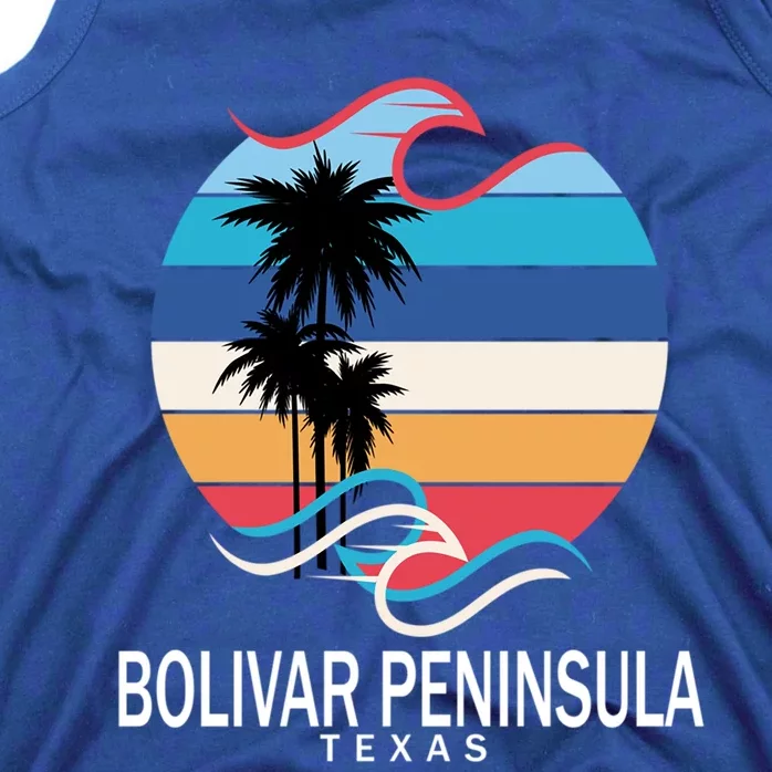 Bolivar Peninsula Texas Beach Surfing Gift Tank Top