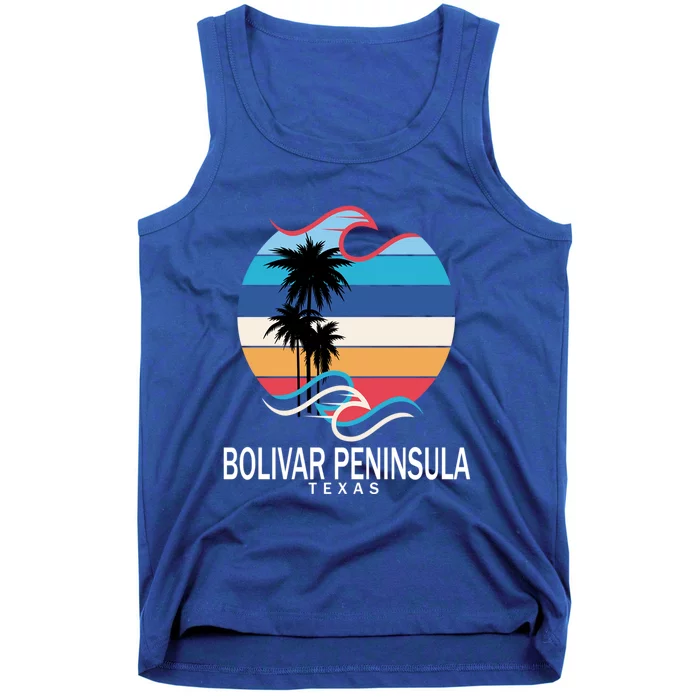 Bolivar Peninsula Texas Beach Surfing Gift Tank Top