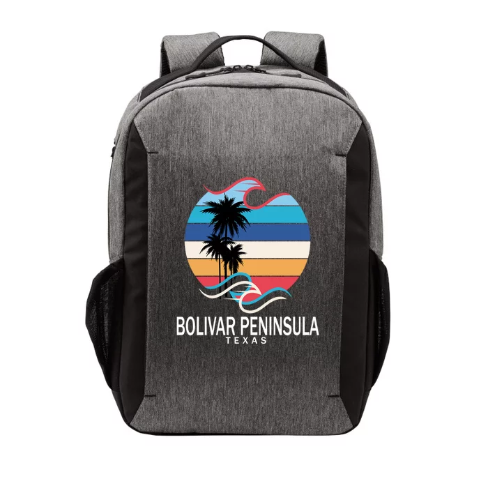 Bolivar Peninsula Texas Beach Surfing Gift Vector Backpack