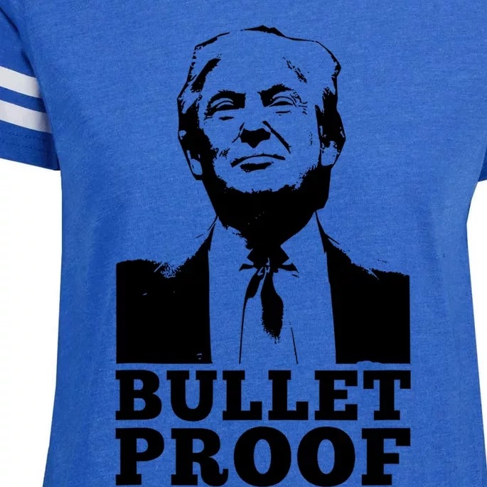 Bullet Proof Trump President Bullet Proof Trump Enza Ladies Jersey Football T-Shirt