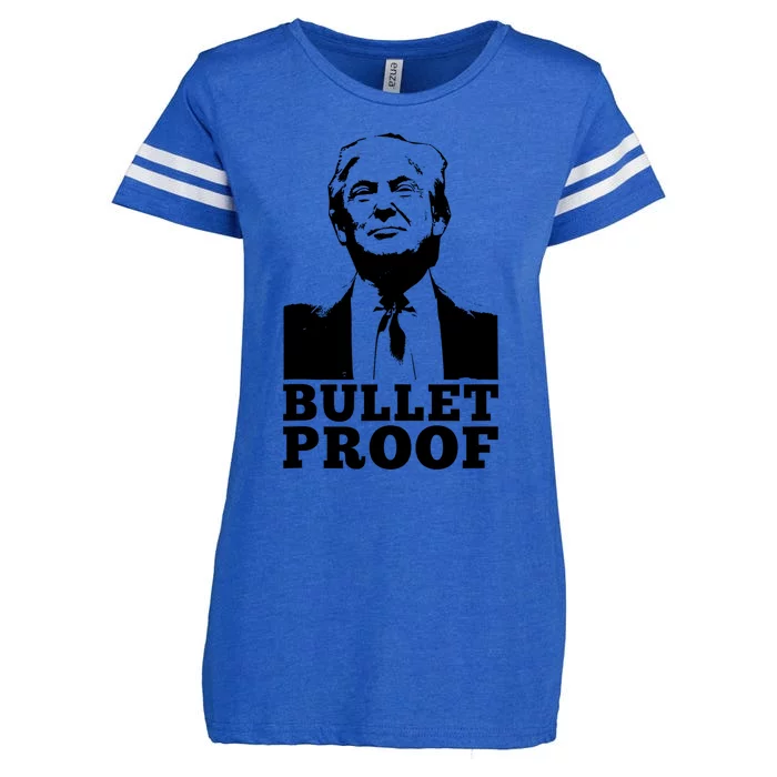 Bullet Proof Trump President Bullet Proof Trump Enza Ladies Jersey Football T-Shirt