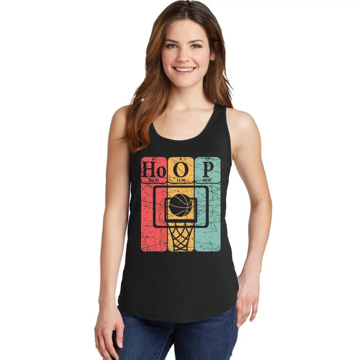 Basketball Periodic Table Elements Science Nerd Basketballer Ladies Essential Tank