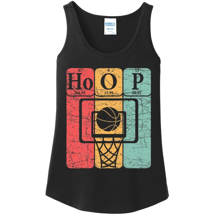 Basketball Periodic Table Elements Science Nerd Basketballer Ladies Essential Tank