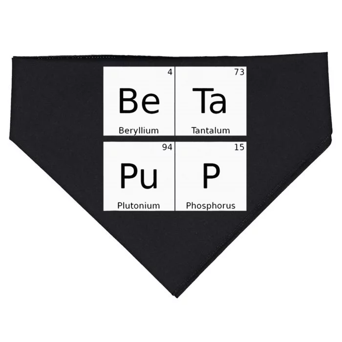 Bdsm Periodic Table Element Beta Pup Kink Roleplay USA-Made Doggie Bandana