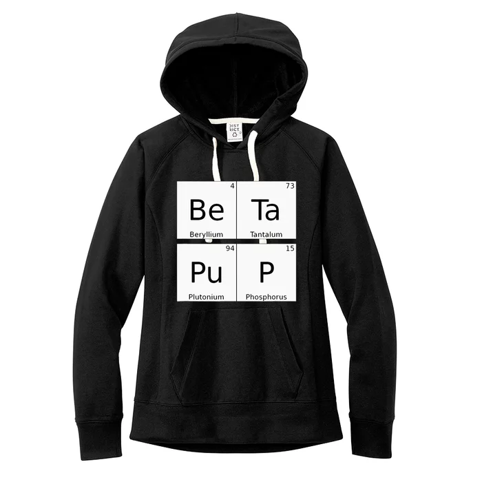 Bdsm Periodic Table Element Beta Pup Kink Roleplay Women's Fleece Hoodie