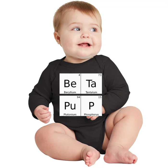 Bdsm Periodic Table Element Beta Pup Kink Roleplay Baby Long Sleeve Bodysuit