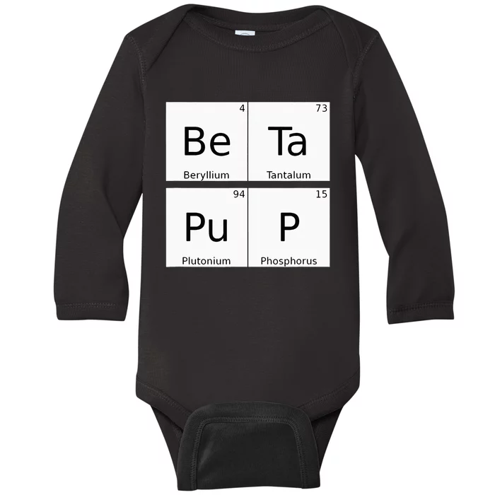 Bdsm Periodic Table Element Beta Pup Kink Roleplay Baby Long Sleeve Bodysuit