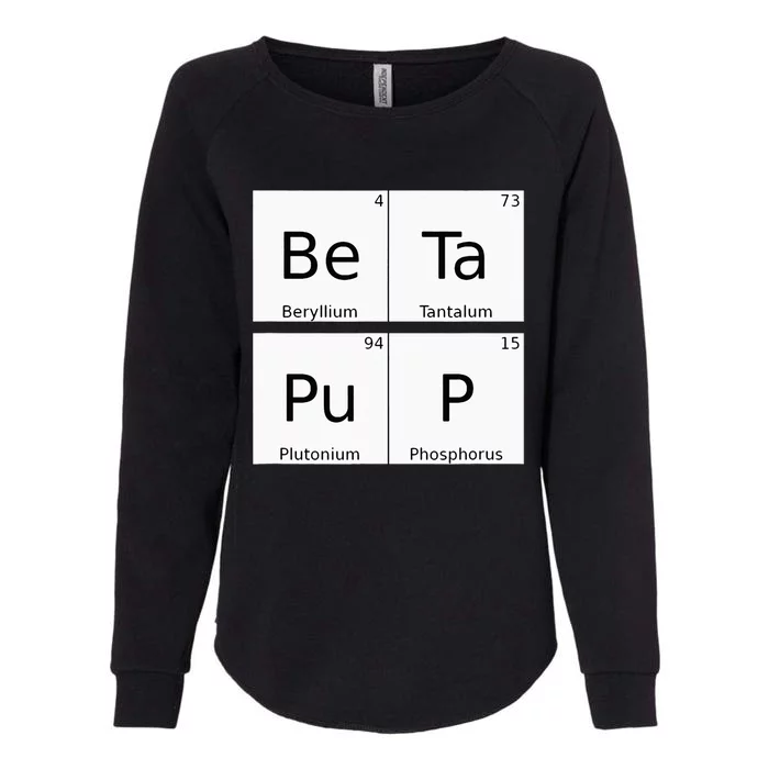 Bdsm Periodic Table Element Beta Pup Kink Roleplay Womens California Wash Sweatshirt