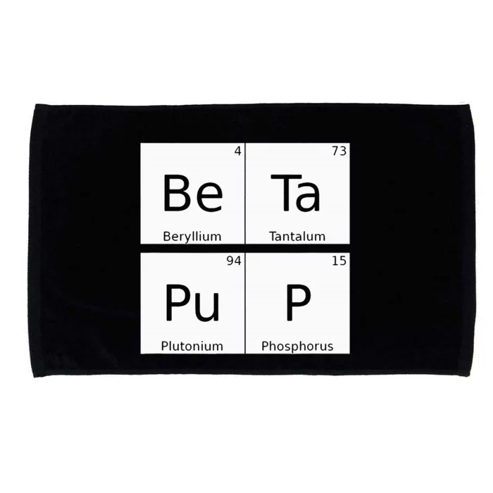 Bdsm Periodic Table Element Beta Pup Kink Roleplay Microfiber Hand Towel