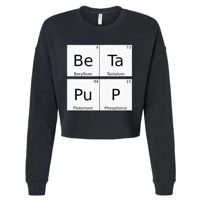 Bdsm Periodic Table Element Beta Pup Kink Roleplay Cropped Pullover Crew