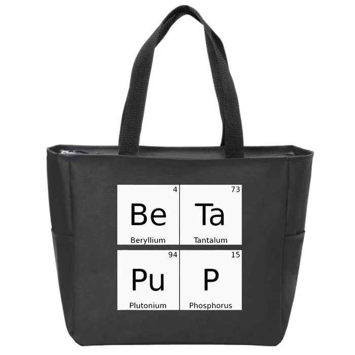 Bdsm Periodic Table Element Beta Pup Kink Roleplay Zip Tote Bag