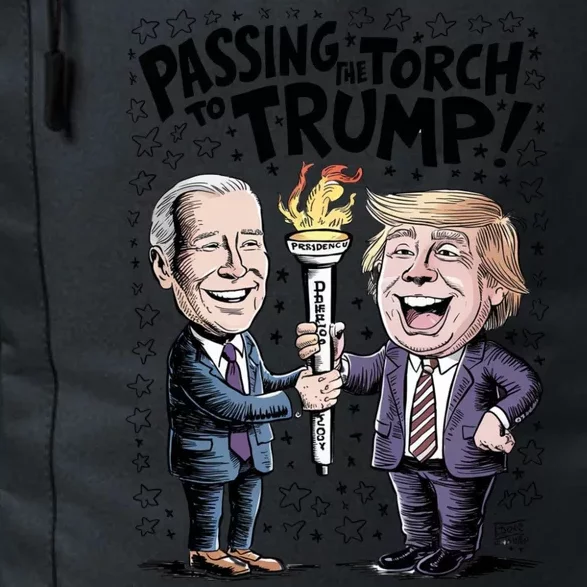 Biden Passing The Torch To Trump Daily Commute Backpack