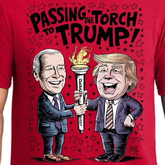 Biden Passing The Torch To Trump Pajama Set