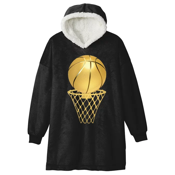 Basketball Player Trophy Game Coach Sports Lover Hooded Wearable Blanket