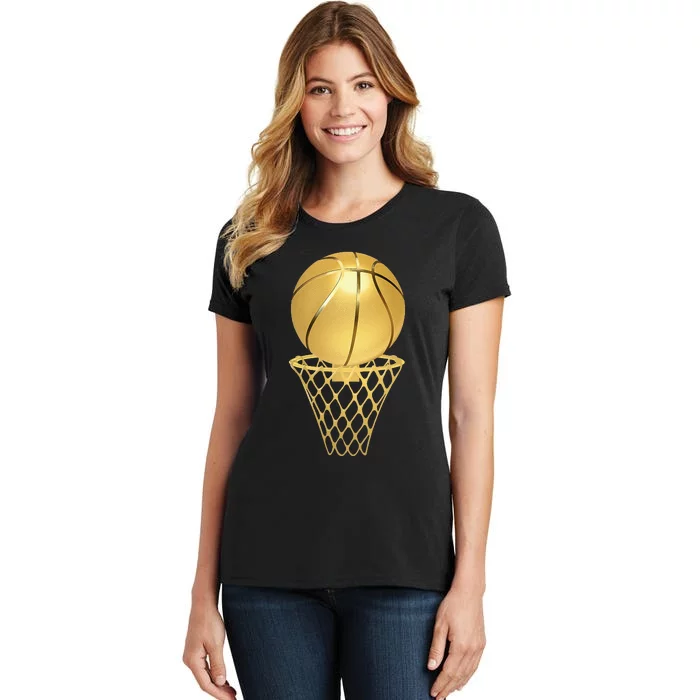 Basketball Player Trophy Game Coach Sports Lover Women's T-Shirt