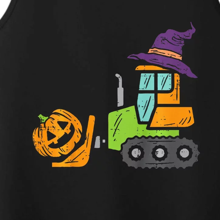 Bulldozer Pumpkin Truck Digging Halloween Performance Tank