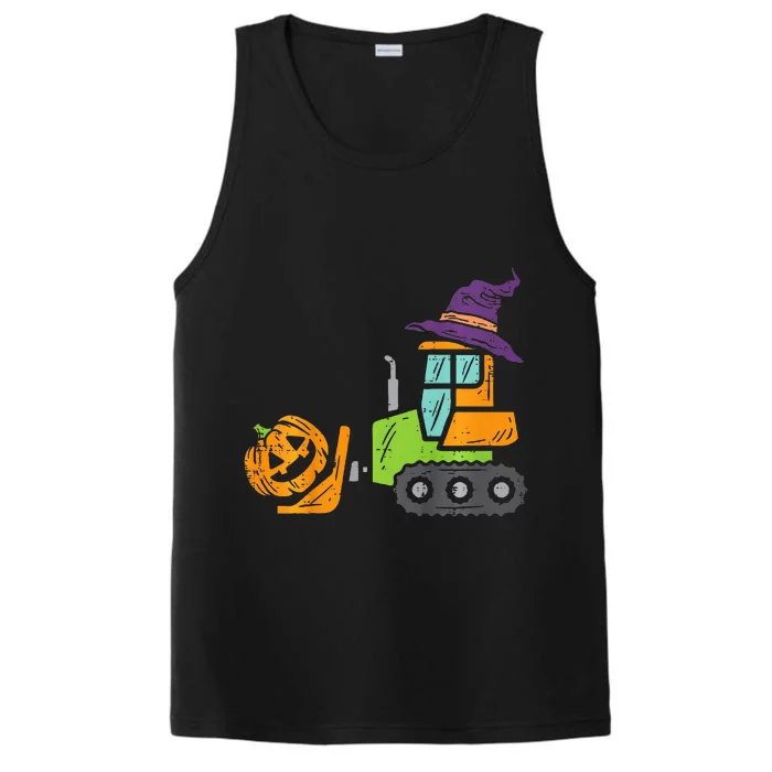 Bulldozer Pumpkin Truck Digging Halloween Performance Tank